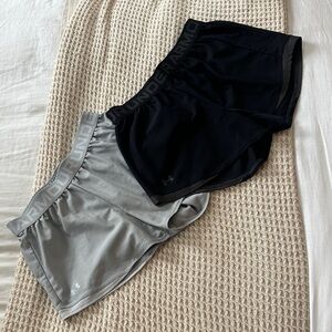Under Armour Women's Athletic Shorts in Black and Gray (2 Pairs) - Size Small